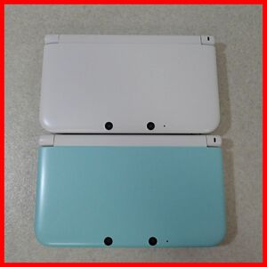 ニンテンドー3DSLL 本体 SPR-001 ミント×ホワイト/ホワイト まとめて2台セット Nintendo 任天堂 ジャンク【10