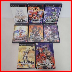 ◇PS2/PSP .hack vol.1/vol.2/vol.3/vol.4/G.U. vol.1/vol.2/vol.3/Link まとめて8本セット BANDAI バンダイ 箱説付 動作未確認【10