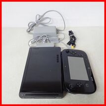 動作品 WiiU 32GB 本体 クロ Nintendo 任天堂【20_画像1