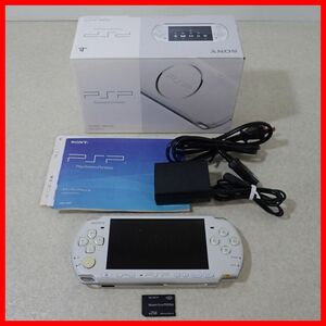 動作品 PSP プレイステーションポータブル PSP-3000 パールホワイト 本体 SONY ソニー 箱説付【10