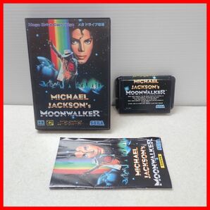 ☆動作保証品 MD メガドライブ MICHAEL JACKSON`s MOONWALKER マイケル・ジャクソンズ ムーンウォーカー SEGA セガ 箱説付【10の画像1