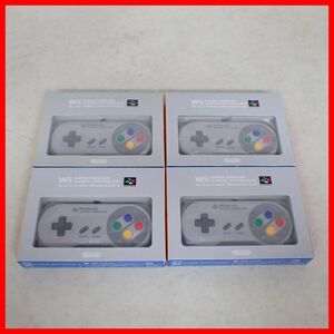 Wii Super Famicom Classic controller together 4 piece set Club Nintendo box attaching [10