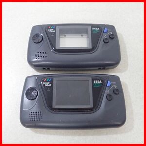 GG Game Gear body HGG-3210 black 2 pcs together set SEGA Sega Junk [10