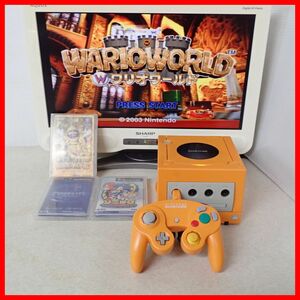  рабочий товар GC Game Cube корпус orange +wa rio world и т.п. soft 3шт.@ совместно комплект nintendo Nintendo[20