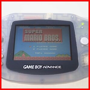 動作品 GBA ゲームボーイアドバンス 本体 AGB-001 ミルキーブルー Nintendo 任天堂 箱説付【10の画像3