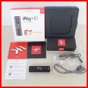 ♪IK MULTIMEDIA アンプシミュレーター iRig HD デジタルギターインターフェース アイケーマルチメディア 箱説付【10