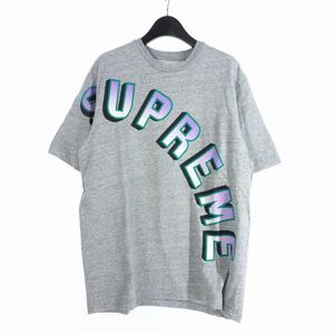 シュプリーム SUPREME 18SS Gradient Arc Top グラデーション アーチロゴ Tシャツ クルーネック M グレー メンズ