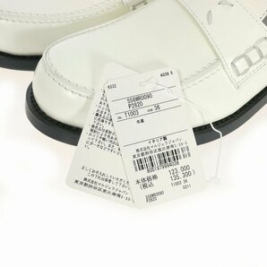 メゾンマルジェラ Maison Margiela 20AW レザーローファー 靴 36 白 ホワイト S58WR0090 国内正規 レディースの画像6