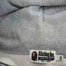 アベイシングエイプ A BATHING APE SHARK FULL ZIP HOODIE シャーク フル パーカー フーディー スウェット 2XL グレー 001ZPD801012X_画像6