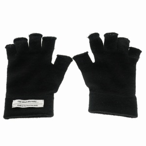 イノウエブラザーズ THE INOUE BROTHERS 23AW Glove lettes ロイヤルアルパカ フィンガーレスグローブ 手袋 2 ブラック 黒 TIB23-AL1017ML