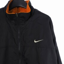 ナイキ NIKE 90s リバーシブル シェルド フリース ジャケット ブルゾン フルジップ L 黒 ブラック オレンジ NME920220KL4_画像3