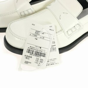 メゾンマルジェラ Maison Margiela 20AW レザー ローファー 靴 35 白 ホワイト S58WR0090 国内正規 レディースの画像6