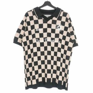 ダイリク DAIRIKU 23AW Lame Soccer Uniform Knit Pullover サッカーユニフォーム ニットポロシャツ 半袖 M ピンク/ブラック 23AW K-9 メン