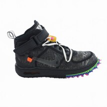 ナイキ NIKE オフホワイト Off-White Air Force 1 Mid Black エアフォース1 ミッド スニーカー 25.5cm US7.5 ブラック DO6290 001_画像4