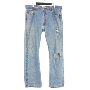 ベイシックス BASICKS 23AW Vintage Levi's Heart Stitch Damage ヴィンテージ リーバイス501 ハートステッチ デニムパンツ M インディゴ