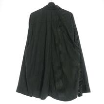 ドレスドアンドレスド DRESSEDUNDRESSED XXL PINSTRIPE COLOR BLOCK SHIRT オーバーサイズシャツ 長袖 2 ブラック 黒 DUS17105MMS メンズ_画像2