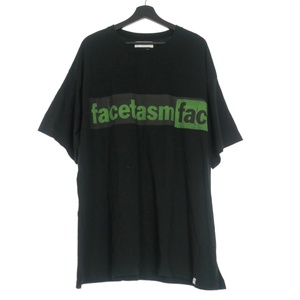 ファセッタズム FACETASM LOGO PRINT BIG TEE オーバーサイズTシャツ カットソー 半袖 5 ブラック 黒 CSW-TEE-U03 メンズ