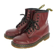 ドクターマーチン DR.MARTENS 8ホールブーツ レースアップ レザー 靴 EU42 チェリーレッド メンズ_画像1