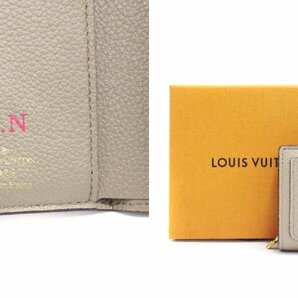 ルイヴィトン LOUIS VUITTON モノグラム アンプラント ポルトフォイユ クレア 二つ折り財布 コンパクト財布 フランス製 M82370 ベージュ レの画像9