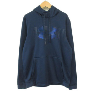 アンダーアーマー UNDER ARMOUR 1320748 パーカー FLEECE SPECTRUM PULLOVER HOODIE LG 紺 ネイビー メンズ