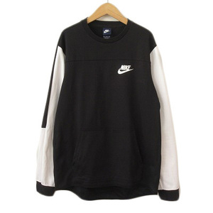 ナイキ NIKE AV15 Fleece L/S Crew Tシャツ ロンT XL 国内正規 黒 ブラック メンズ