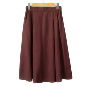  Rope ROPE viera air Lee gathered skirt 36 bordeaux lady's 