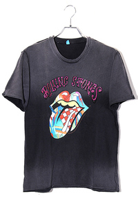 Amplified アンプリフィード SIZE:M ROLLING STONES プリント 半袖Tシャツ BLACK ブラック /◆ メンズ