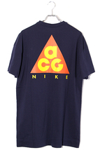 NIKE ACG ナイキ エーシージー SIZE:M Tee プリント 半袖Tシャツ Obsidian/Vivid Sulfur ネイビー AO4643-451 /◆ メンズ_画像1