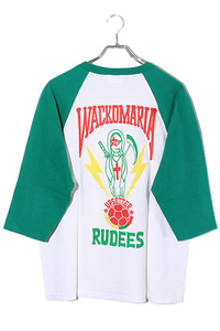 WACKO MARIA ワコマリア SIZE:L プリント 七分袖Tシャツ GREEN グリーン /● メンズ