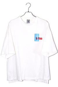 MYne マイン Clear patch T-shirt クリアパッチ ロゴプリント 半袖Tシャツ M WHITE ホワイト G01TS102 /◆ メンズ