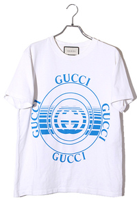 GUCCI グッチ SIZE:XS Disc Print Oversized Tee ディスク プリント 半袖 オーバーサイズTシャツ WHITE ホワイト 616036 XJCSQ /● メンズ