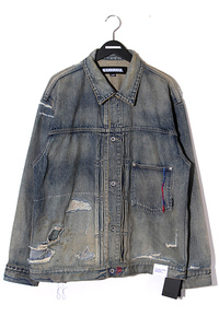 未使用品 2024SS NEIGHBORHOOD ネイバーフッド SIZE:XL SAVAGE DENIM TYPE-1 JACKET サベージデニムジャケット INDIGO インディゴ 241XBNH-