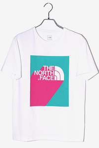 THE NORTH FACE ザノースフェイス S/S 3D Logo Tee プリント 半袖Tシャツ L WHITE ホワイト NT31942 /◆ メンズ