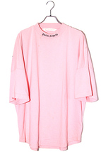 2022SS PALM ANGELS パームエンジェルス Logo Over Tee バックプリント オーバーサイズ 半袖Tシャツ XL PINK ピンク PWAA023C99JER001 /◆_画像2