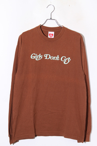 Girls Don't Cry ガールズドントクライ SIZE:L プリント 長袖Tシャツ BROWN ブラウン /● メンズ