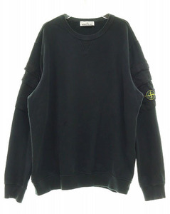 ストーンアイランド STONE ISLAND GARMENT DYE SHOULDER POCKET CREW NECK SWEAT BLACK XL 791560577 ガーメント ダイ クルーネック スウェ