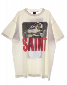 セントマイケル SAINT MICHAEL × FREEDOM 24SS S/S TEE WHITE XL SM-YS8-0000-C20 フリーダム コラボ プリント Tシャツ ホワイト240426