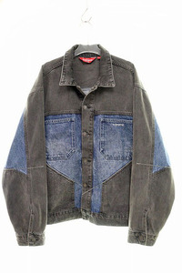 シュプリーム SUPREME 22AW 2-Tone Paneled Denim Jacket XL サイズ ツートーン パネル デニム ジャケット 希少 240423☆AA★