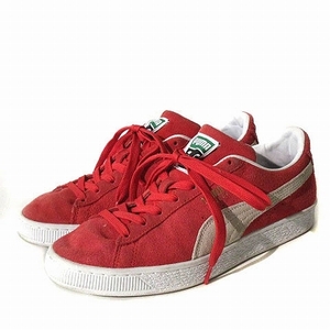 プーマ PUMA SUEDE CLASSIC XXI スウェード クラシック XXI スニーカー スエード シューレース 374915-02 赤 レッド US9 27cm 靴 シューズ