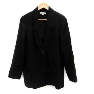  Moussy moussy tailored jacket middle height single button 2 black black /SM46 lady's 