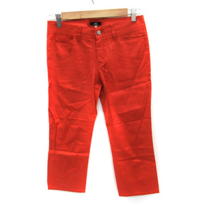  Ined INED cropped pants 7 minute height 9 orange /SM5 lady's 