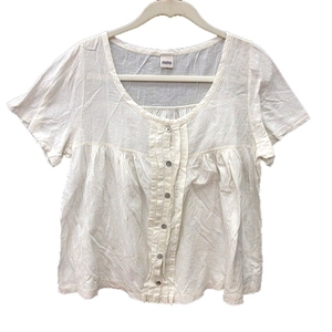  Journal Standard JOURNAL STANDARD shirt blouse short sleeves flax .linen. ivory /RT lady's 
