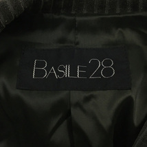 バジーレ BASILE 28 ジャケット テーラード シングル ロールアップ センターベント 肩パッド 長袖 7 グレー レディース_画像5