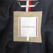 トミーヒルフィガー TOMMY HILFIGER 美品 ステンカラーコート トレンチコート ベルト付き ベージュ M レディース_画像6