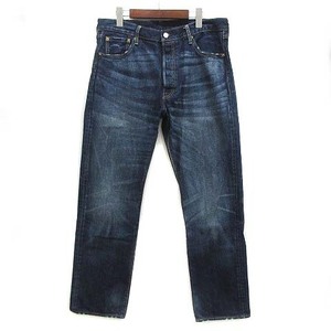 リーバイス Levi's プレミアム 501 レギュラー ストレート デニム パンツ ジーンズ ビッグE USED加工 00501-1485 インディゴ 36 メンズ