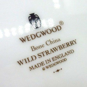 ウェッジウッド WEDGWOOD ワイルドストロベリー スパイラルトレイ スクエアプレート 21cm×14cmの画像6