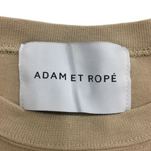 アダムエロペ Adam et Rope' カットソー Tシャツ プルオーバー クルーネック オーバーサイズ 無地 五分袖 F ベージュ レディース_画像5