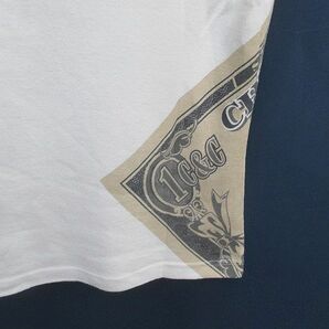 モスキーノチープアンドシック MOSCHINO CHEAP AND CHIC 半袖 カットソー 46 白系 ホワイト プリント ロゴ 綿 コットン レディースの画像6