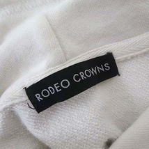 ロデオクラウンズ Rodeo Crowns 15周年記念 ビッグ パーカー フーディ スウェット プルオーバー アーガイブ メニー ロゴ 長袖 F 白_画像4