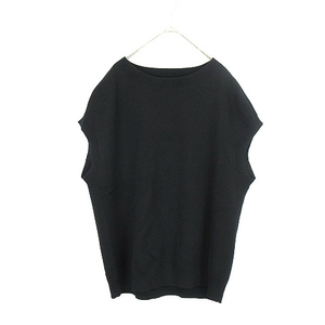 kya van CABaN cotton cashmere . crew neck knitted the best black black S lady's 